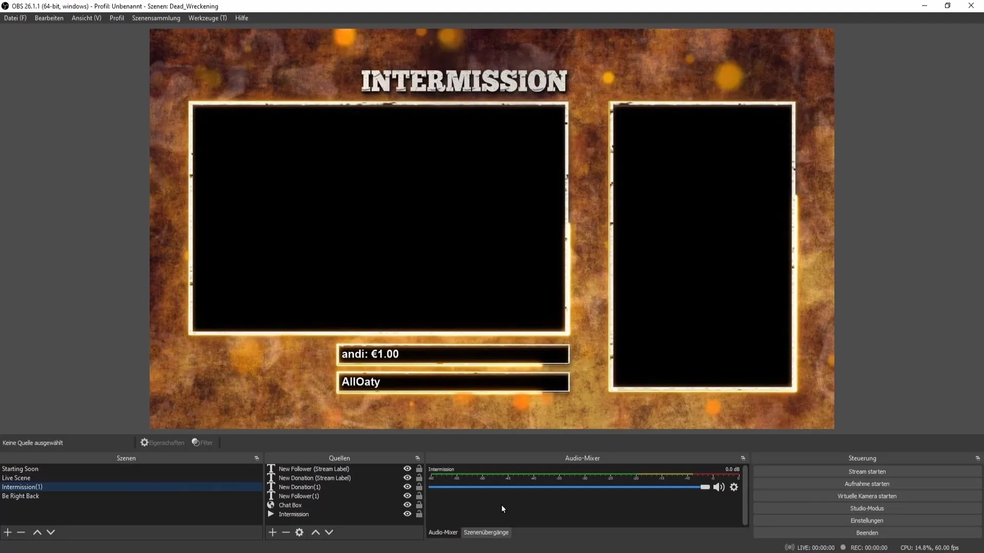 Streamlabs OBS에서 OBS Studio로 씬 가져오기