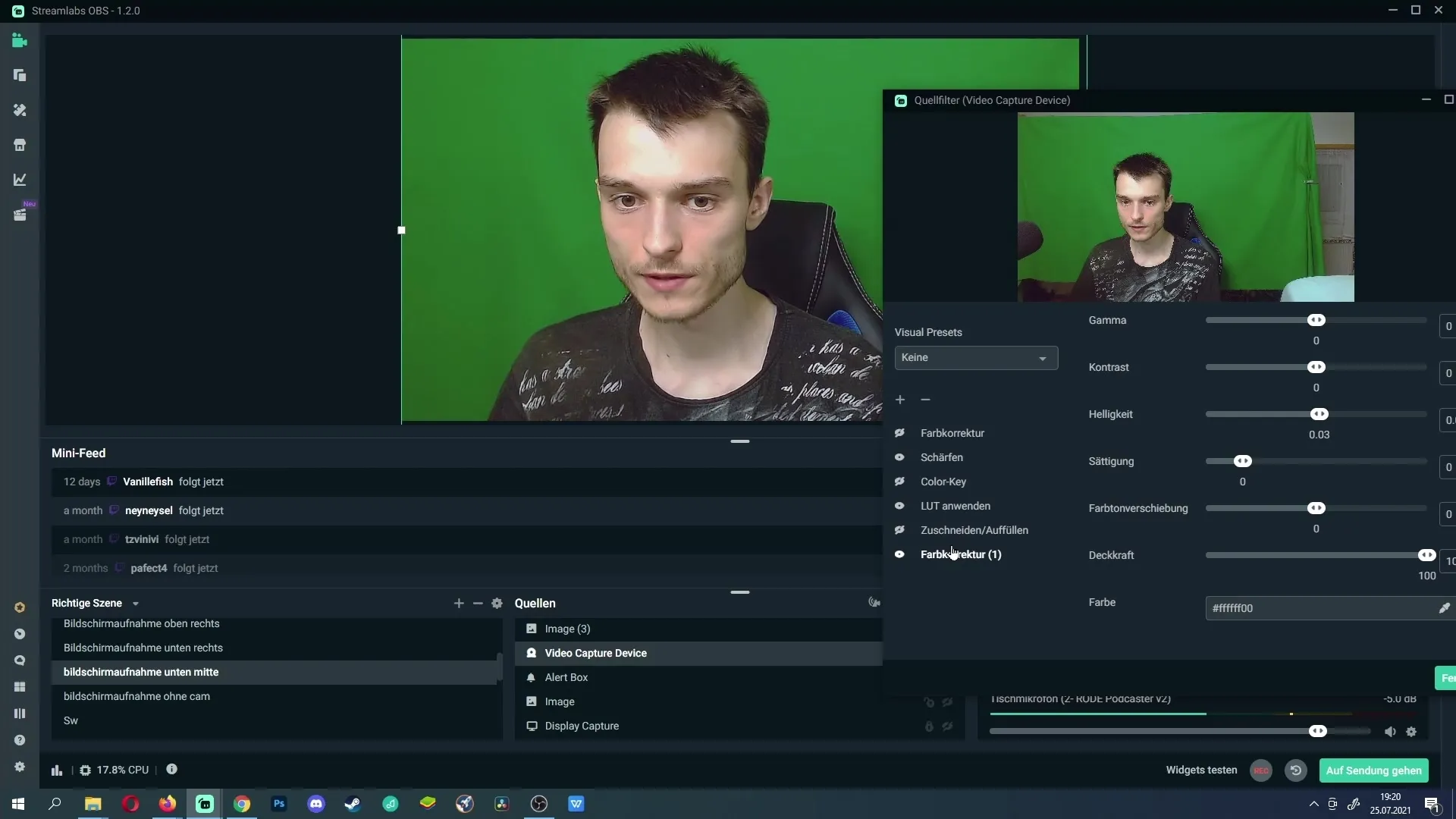Streamlabs OBS에서 효과적으로 밝기 조절하기