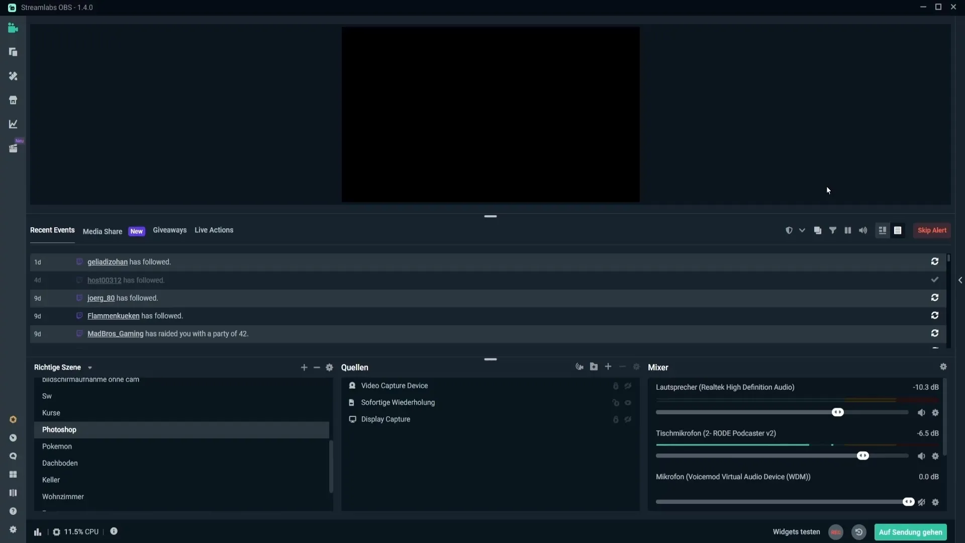 Hatékony eseménylista létrehozása a Streamlabs OBS-ben