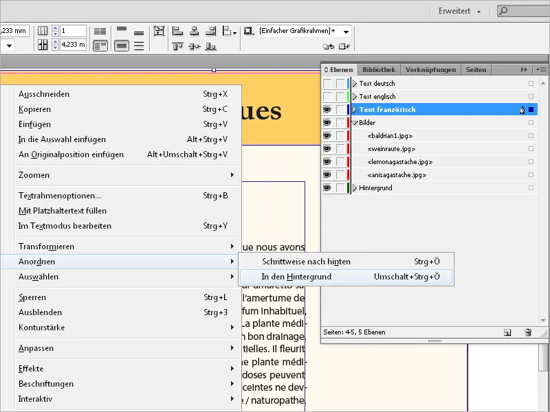 Η λειτουργία στρώματος στο InDesign