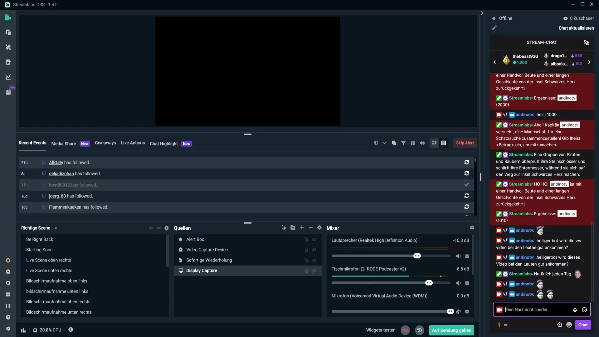 Streamlabs에서 미니게임 효과적으로 활용하기