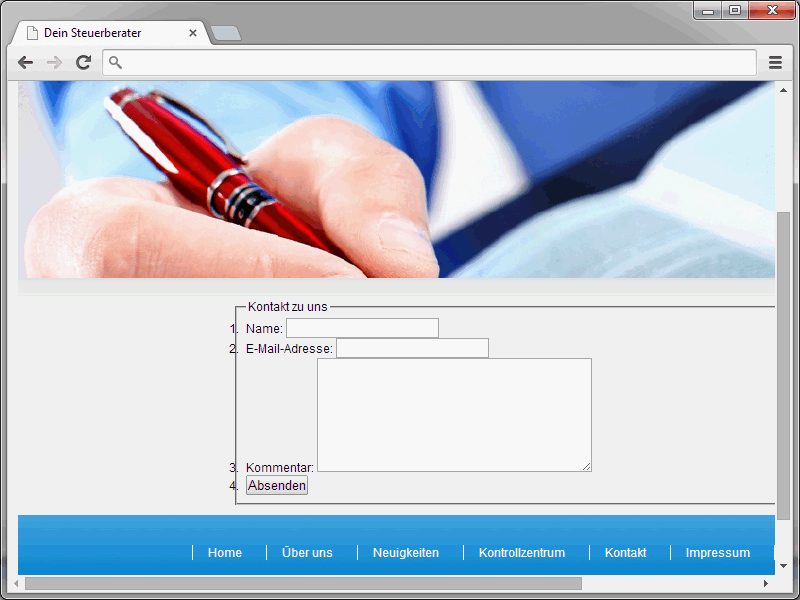 HTML & CSS für Einsteiger (Teil 46): Das Kontaktformular (1)