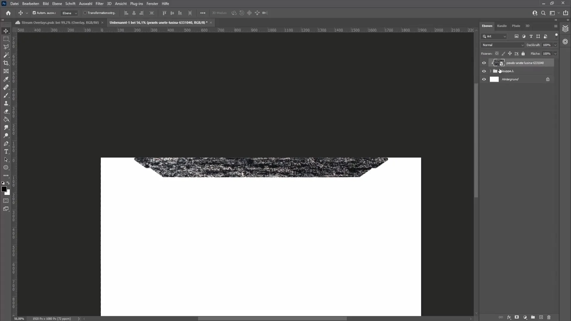 스트림용 전문 오버레이 만들기 (Photoshop 사용)