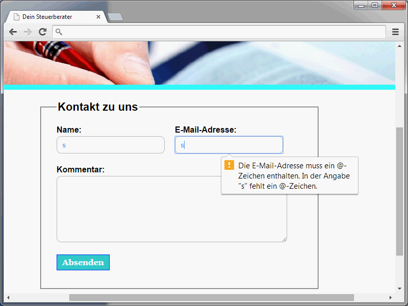 HTML & CSS für Einsteiger (Teil 47): Das Kontaktformular (2)