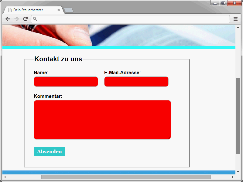 HTML & CSS für Einsteiger (Teil 47): Das Kontaktformular (2)