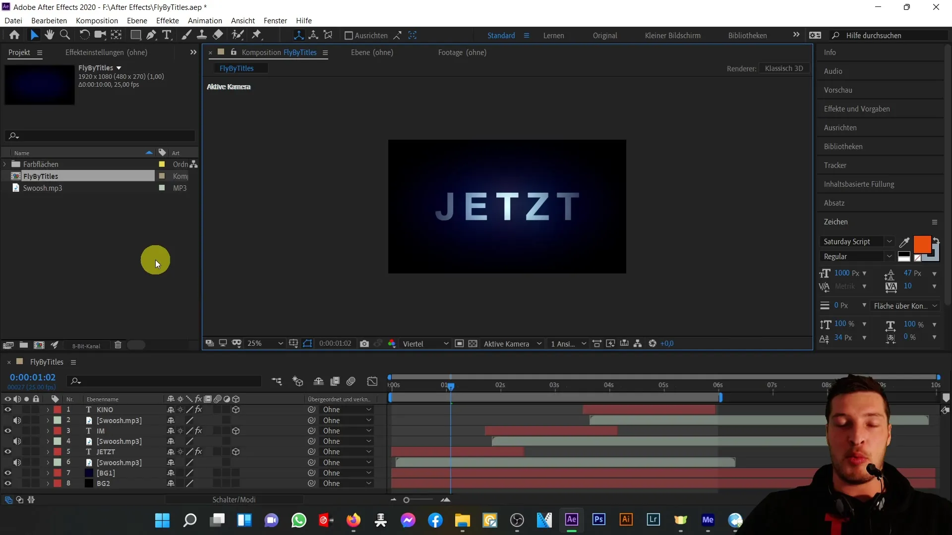 Effektives Exportieren von Videos in After Effects