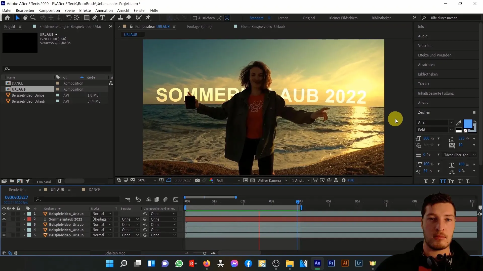 Rotobrush-Tool nutzen: Ausschneiden ohne Greenscreen