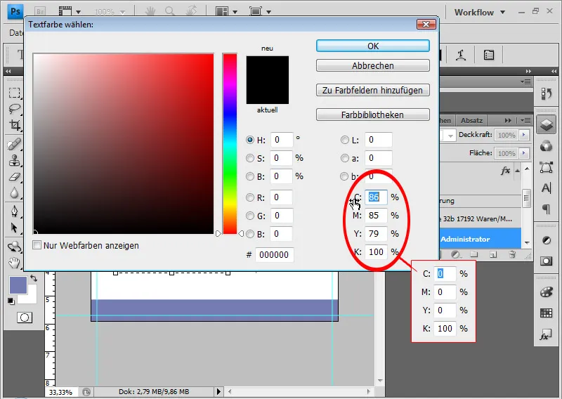 Lag et visittkort med 3D lys-skyggeeffekt i Photoshop