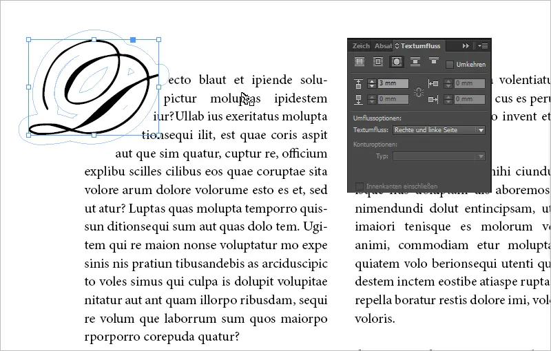 Initialen in InDesign erstellen