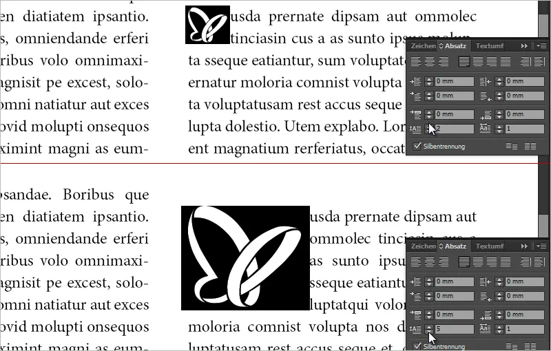 Initialen in InDesign erstellen