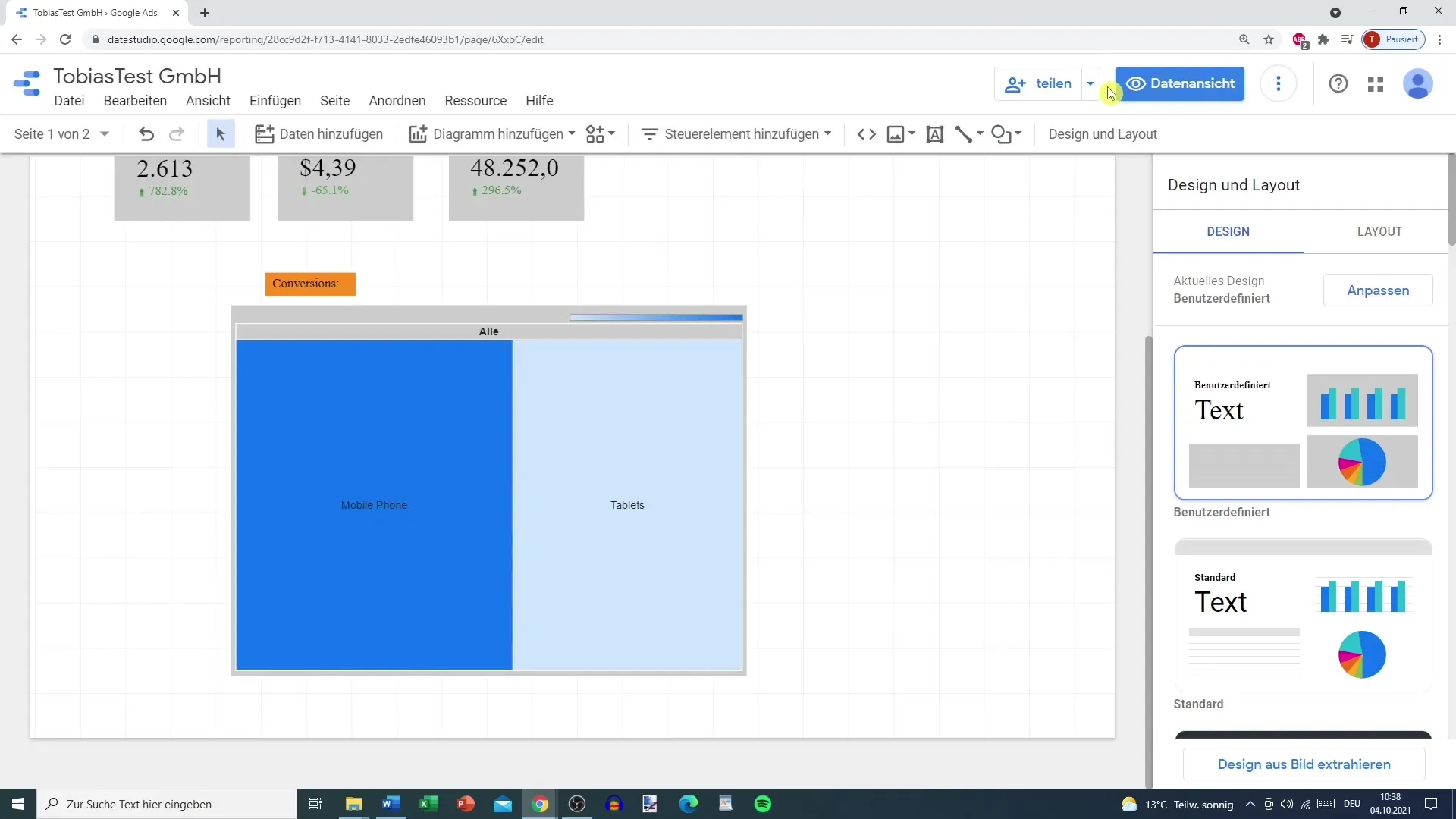 Berichte effektiv teilen und exportieren in Google Data Studio