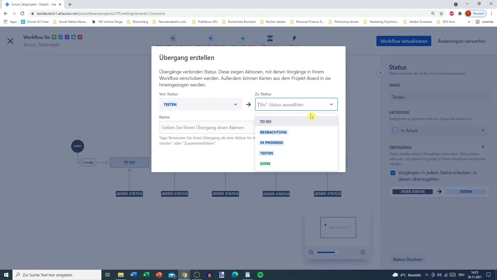 Jira projektindstillinger - Grundlæggende tilpasset administration