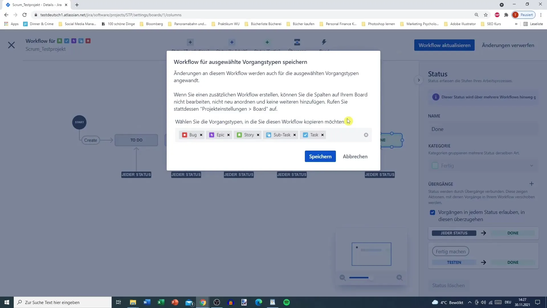 Jira projektindstillinger - Grundlæggende tilpasset administration