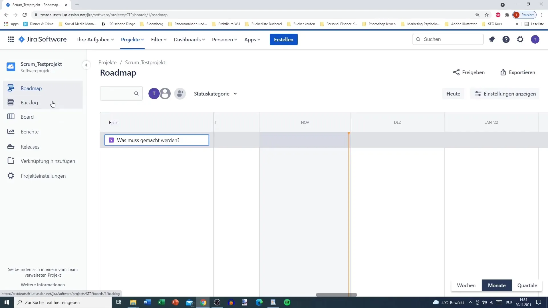 Jira projektindstillinger - Grundlæggende tilpasset administration