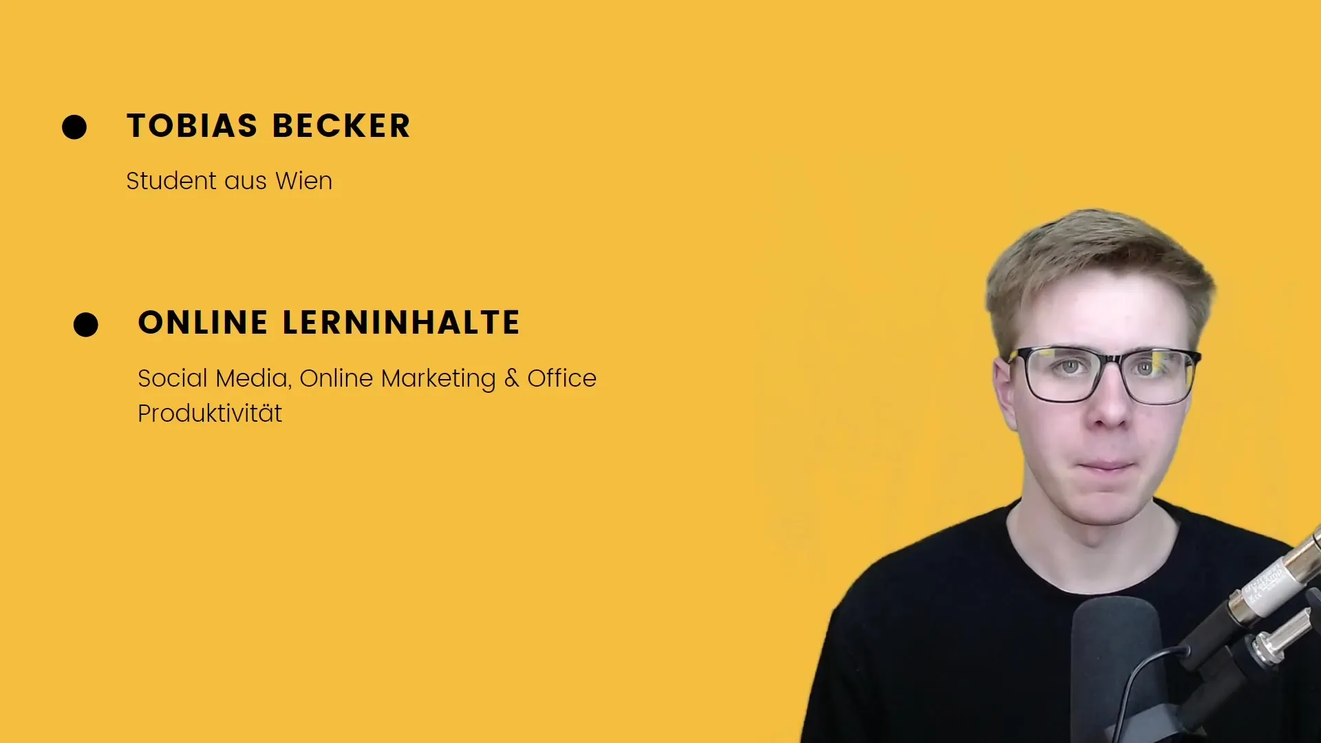 Dozentenvorstellung in Podcast-Kurs