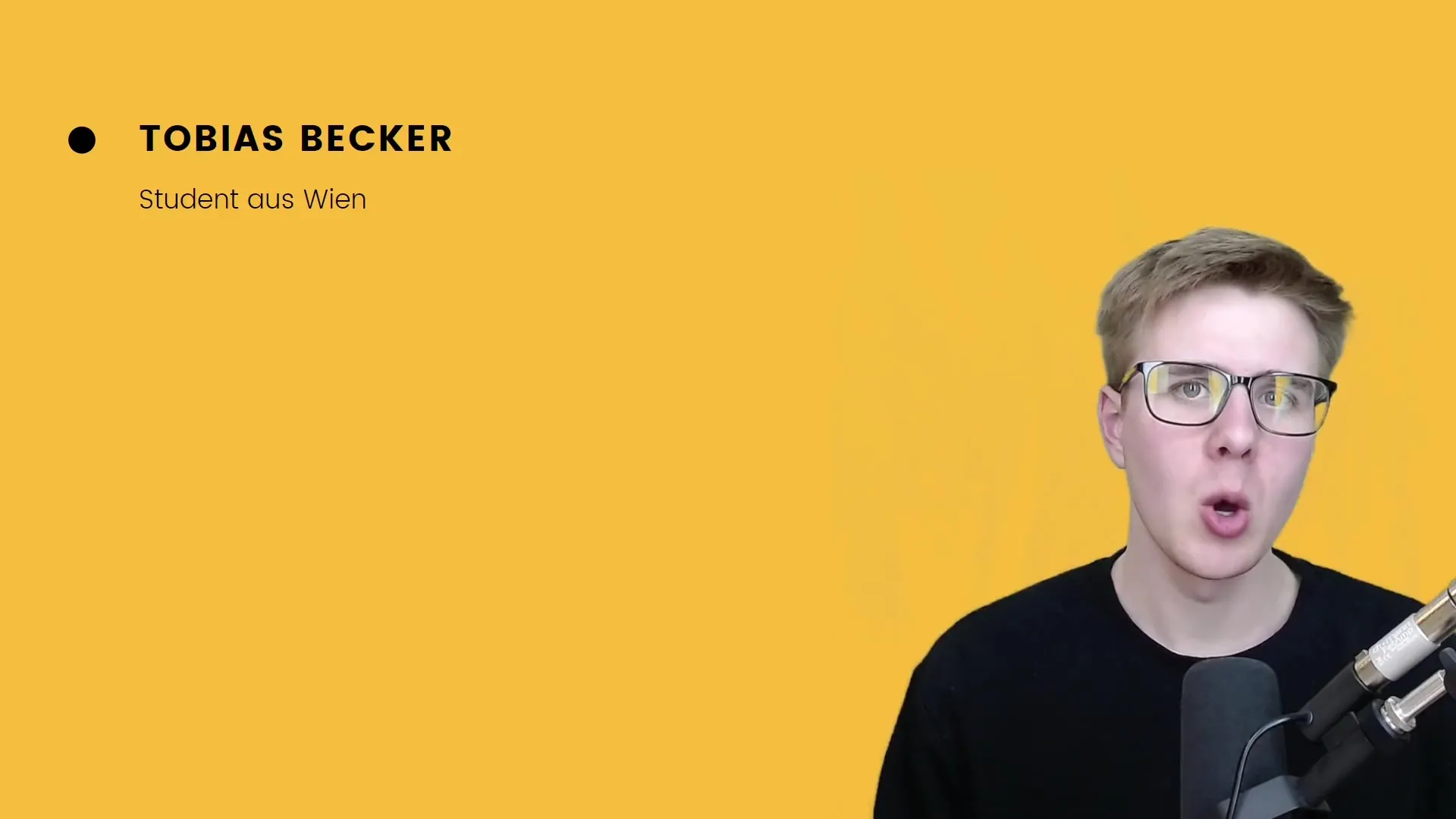 Dozentenvorstellung in Podcast-Kurs