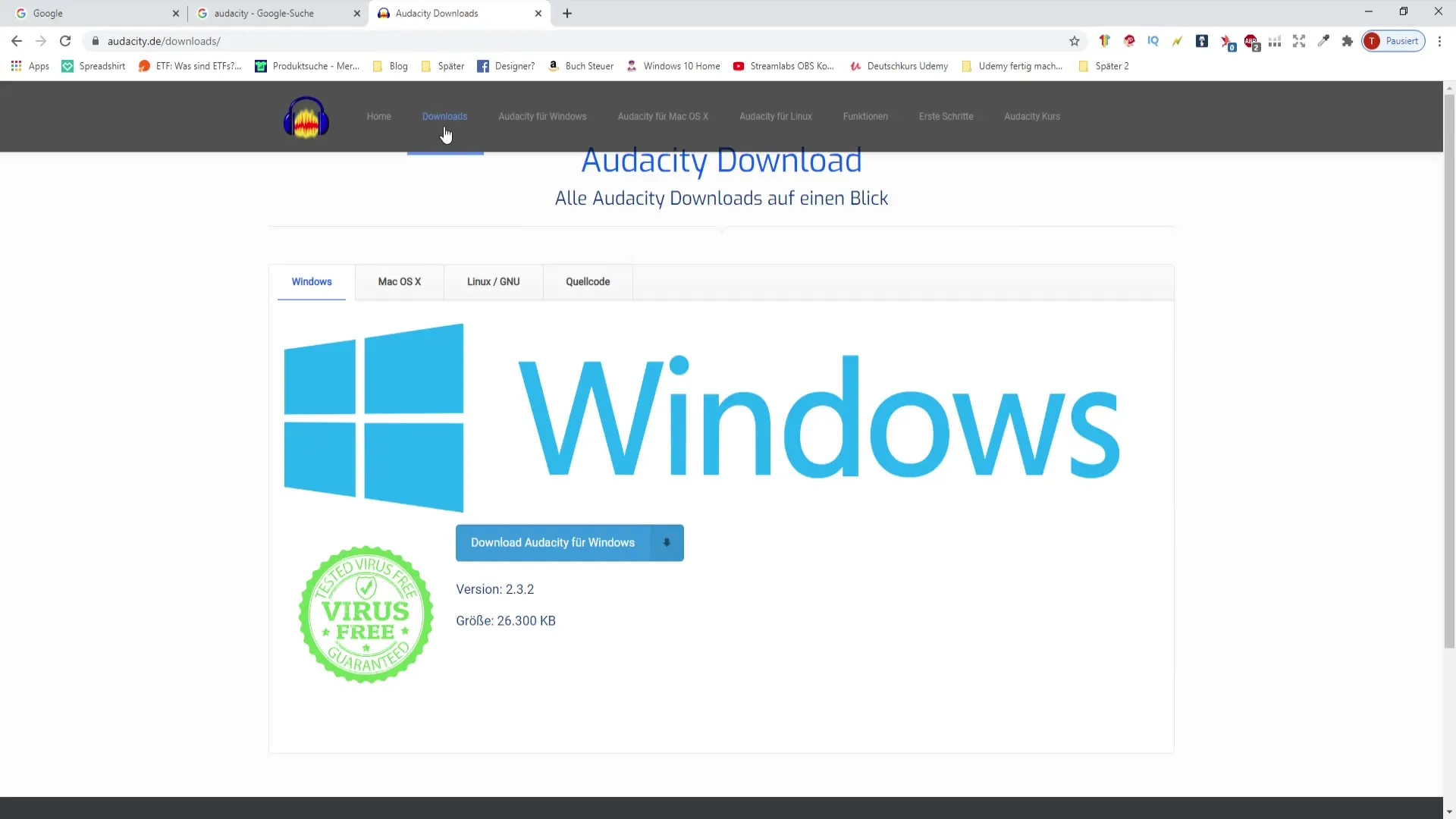 Audacity herunterladen und installieren – Deine Schritt-für-Schritt-Anleitung
