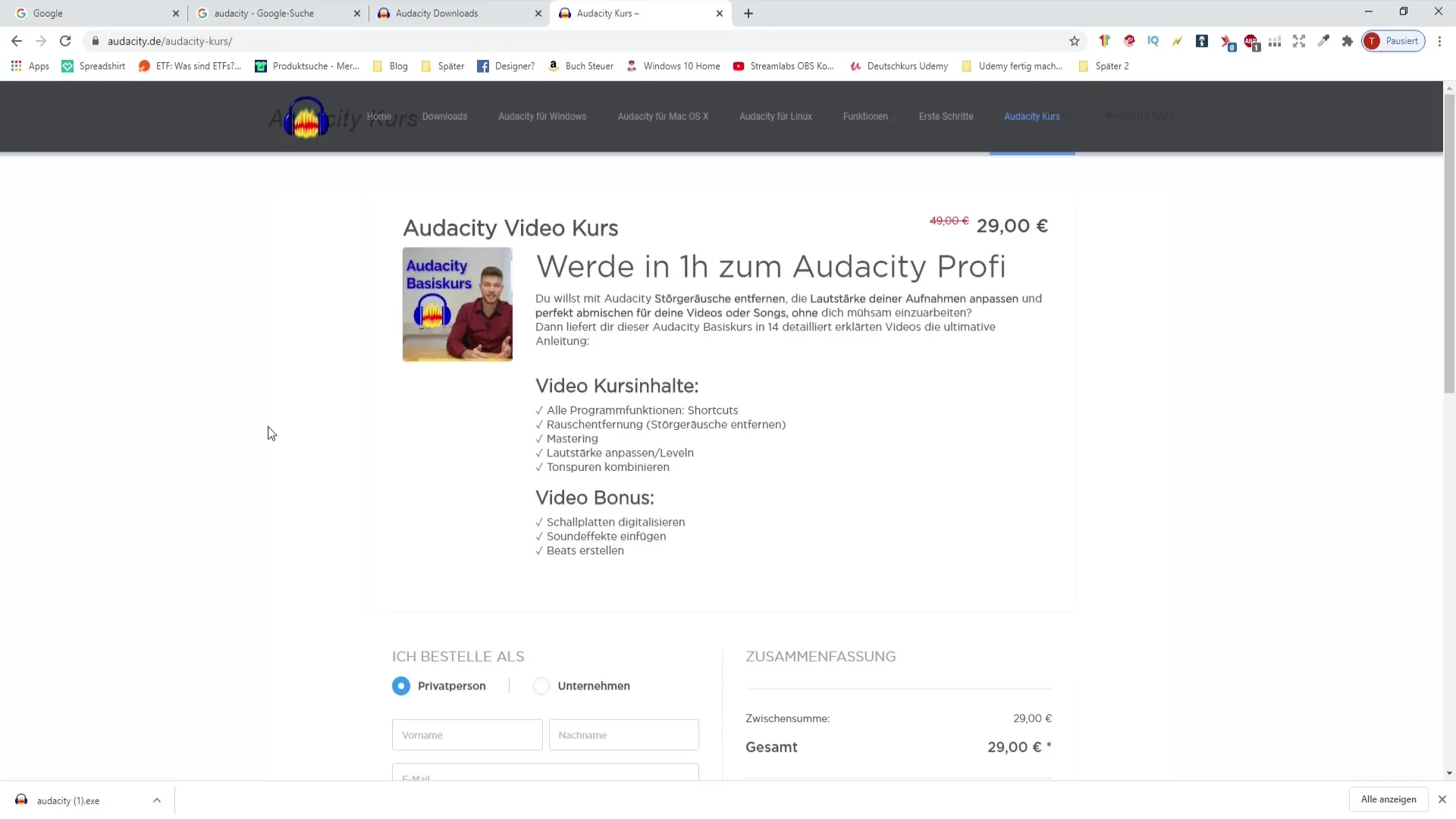 Audacity herunterladen und installieren – Deine Schritt-für-Schritt-Anleitung