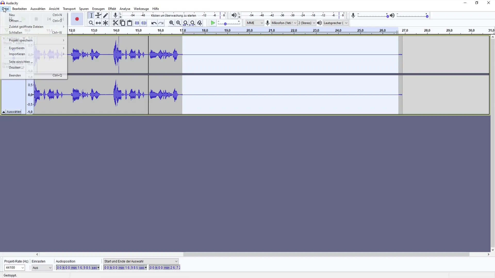 Audacity Überblick: Erste Schritte zur Audiobearbeitung