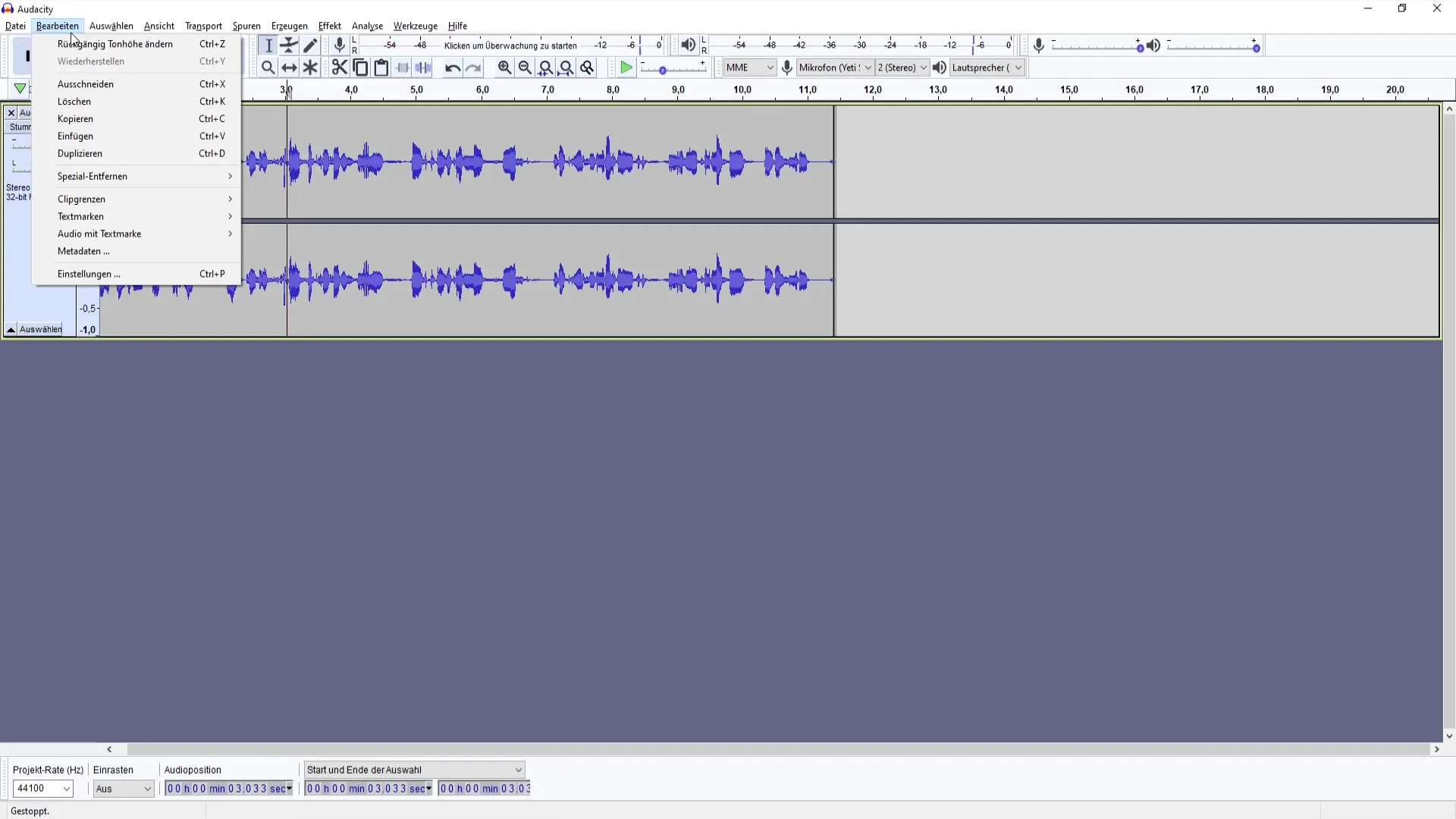 Creare podcast in modo efficace - utilizzare Audacity per la lavorazione del suono