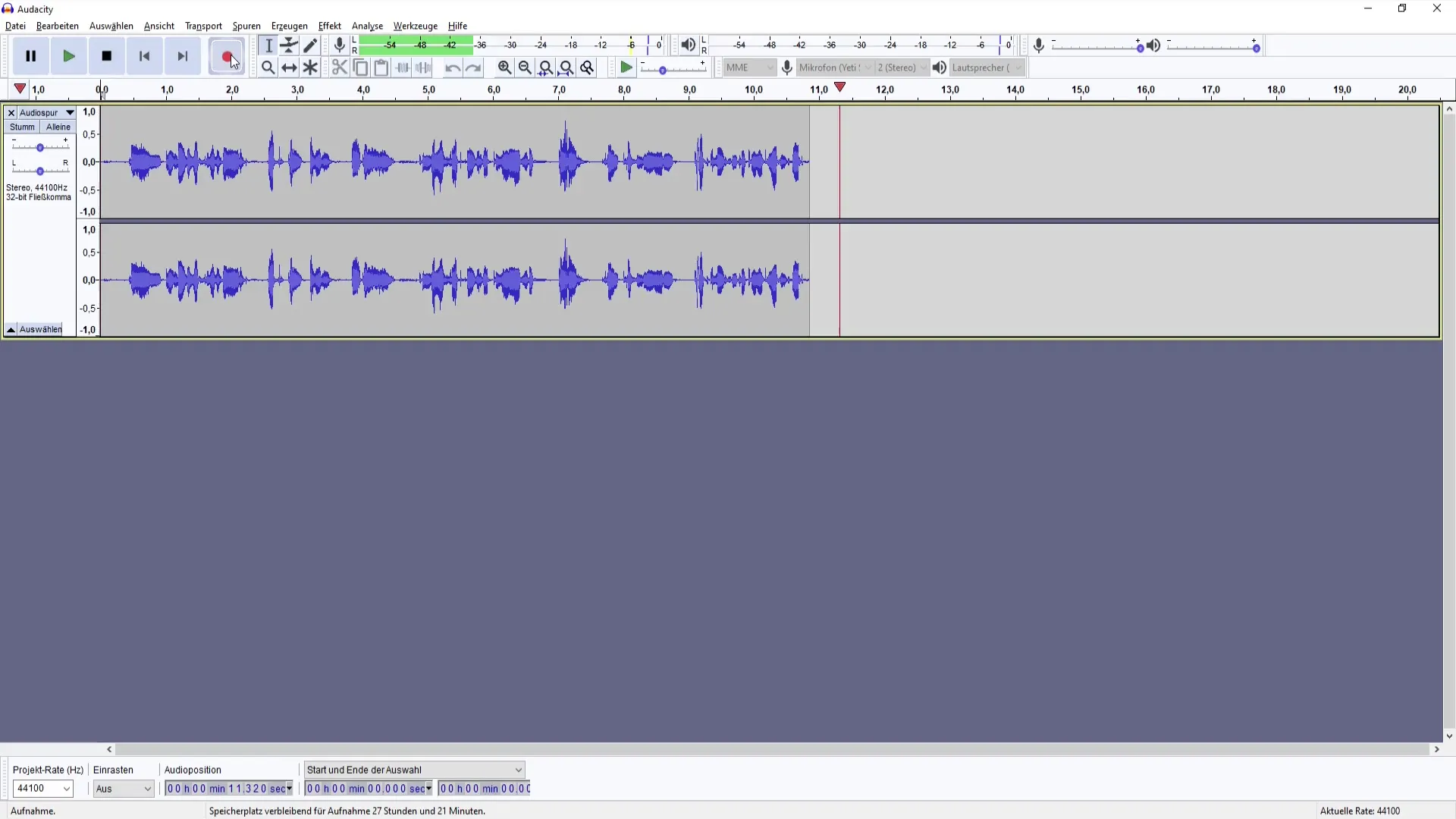 Regolazioni efficaci dei bassi e degli alti in Audacity
