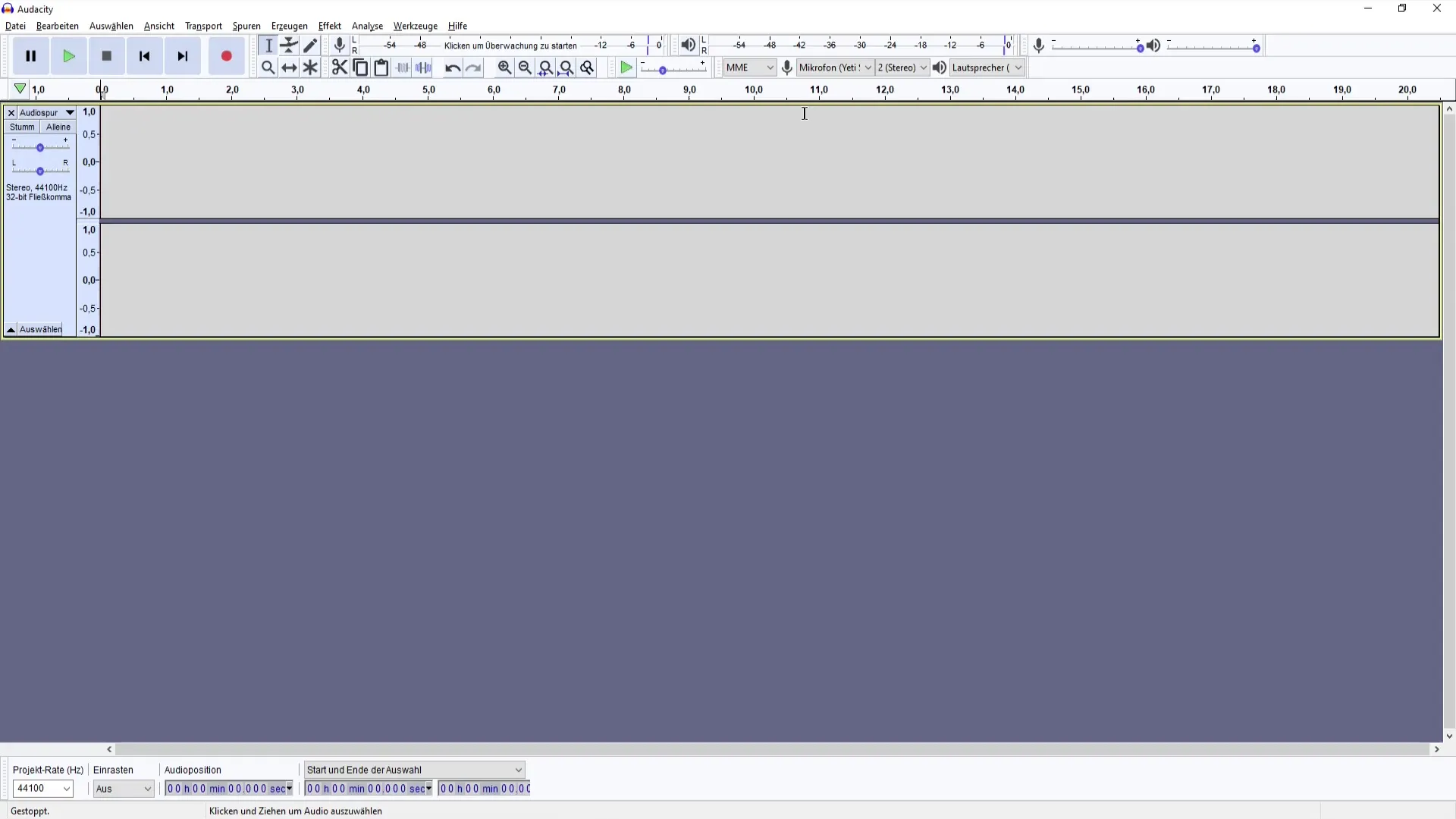 Effettive regolazioni dei bassi e degli alti in Audacity
