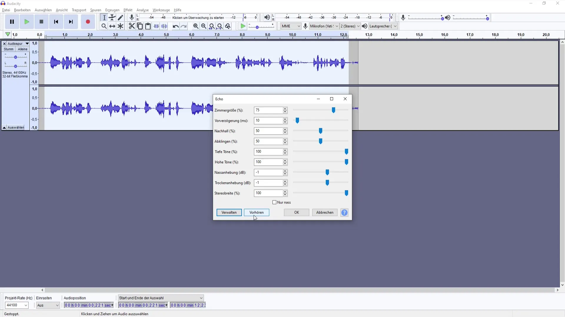 Ottimizzare la voce in Audacity in modo professionale