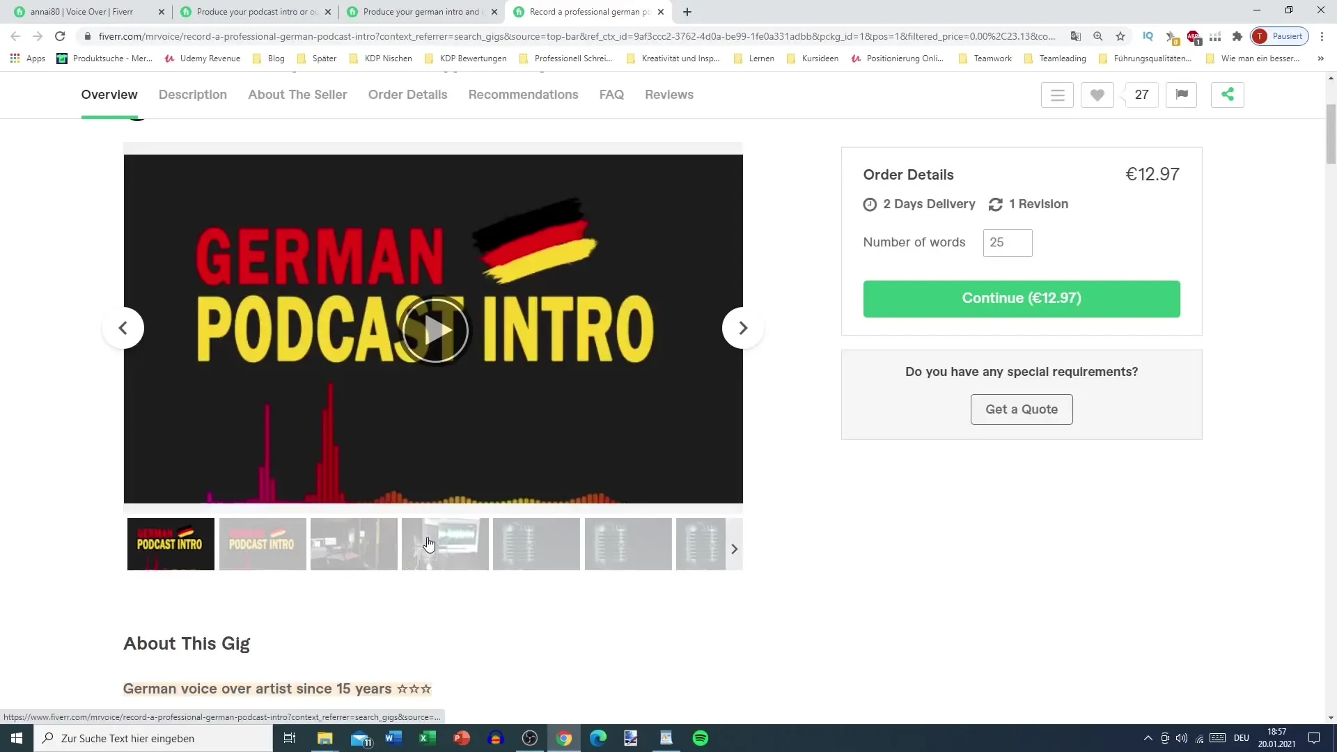 Zleć profesjonalne intro do podcastu na platformie Fiverr