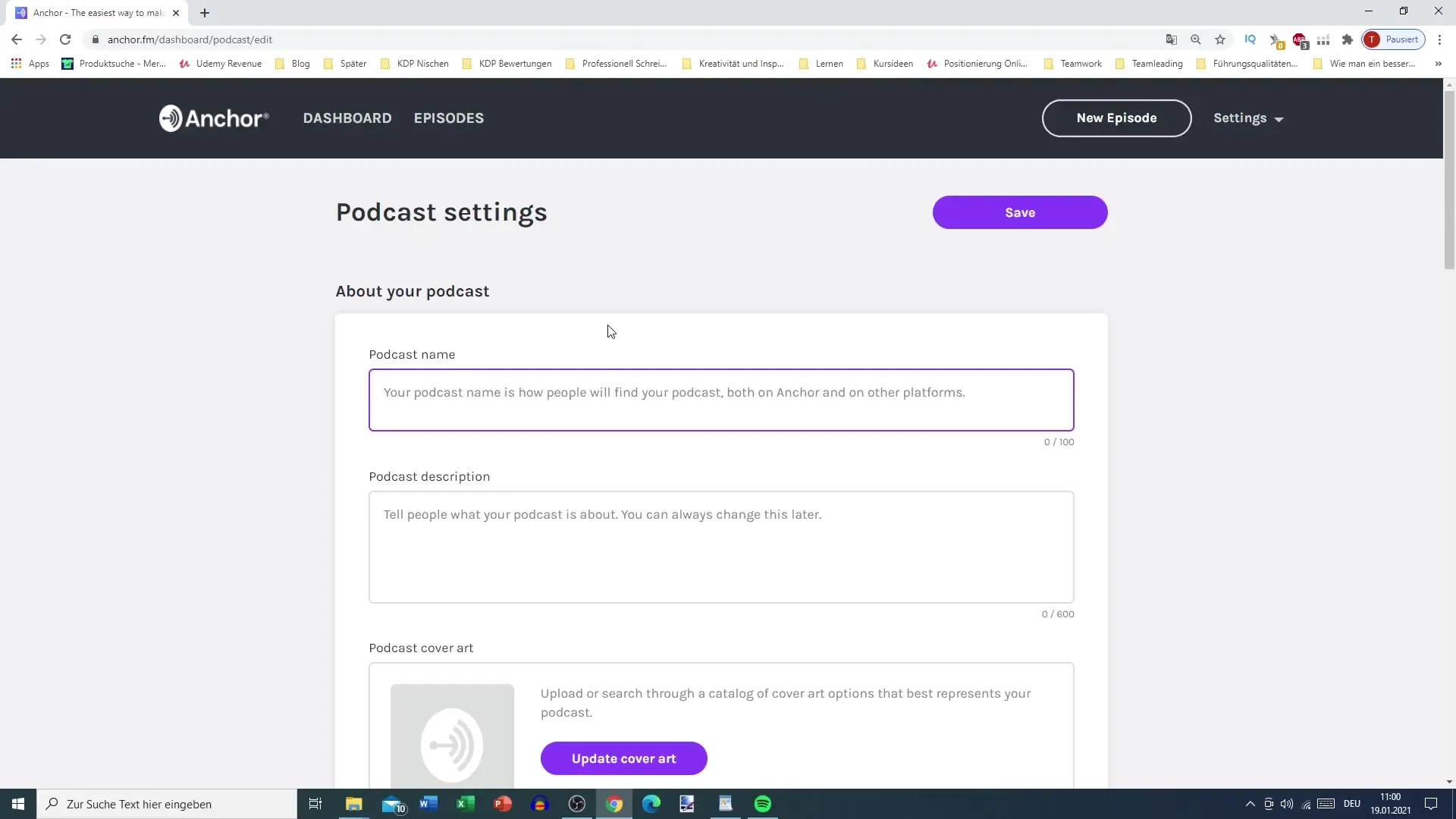 Creare un podcast: definire il titolo, la descrizione e le parole chiave