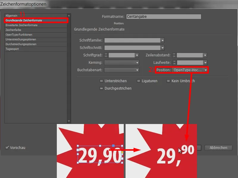 Automatizar la tarificación mediante formatos anidados