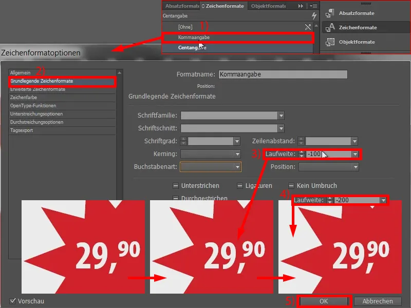 Automatizar la tarificación mediante formatos anidados