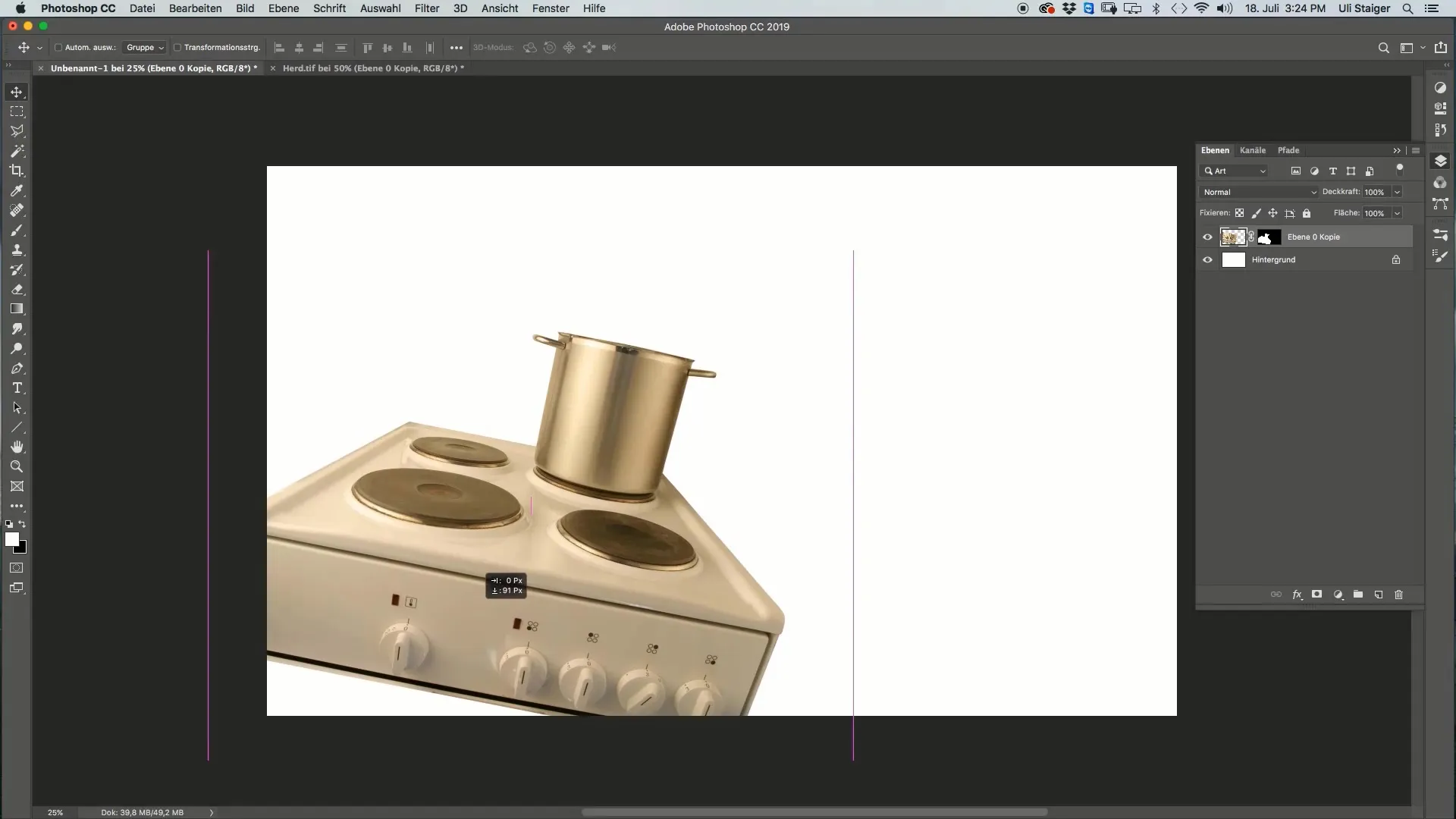 Kreativ instruktion: Indsæt komfur i Photoshop