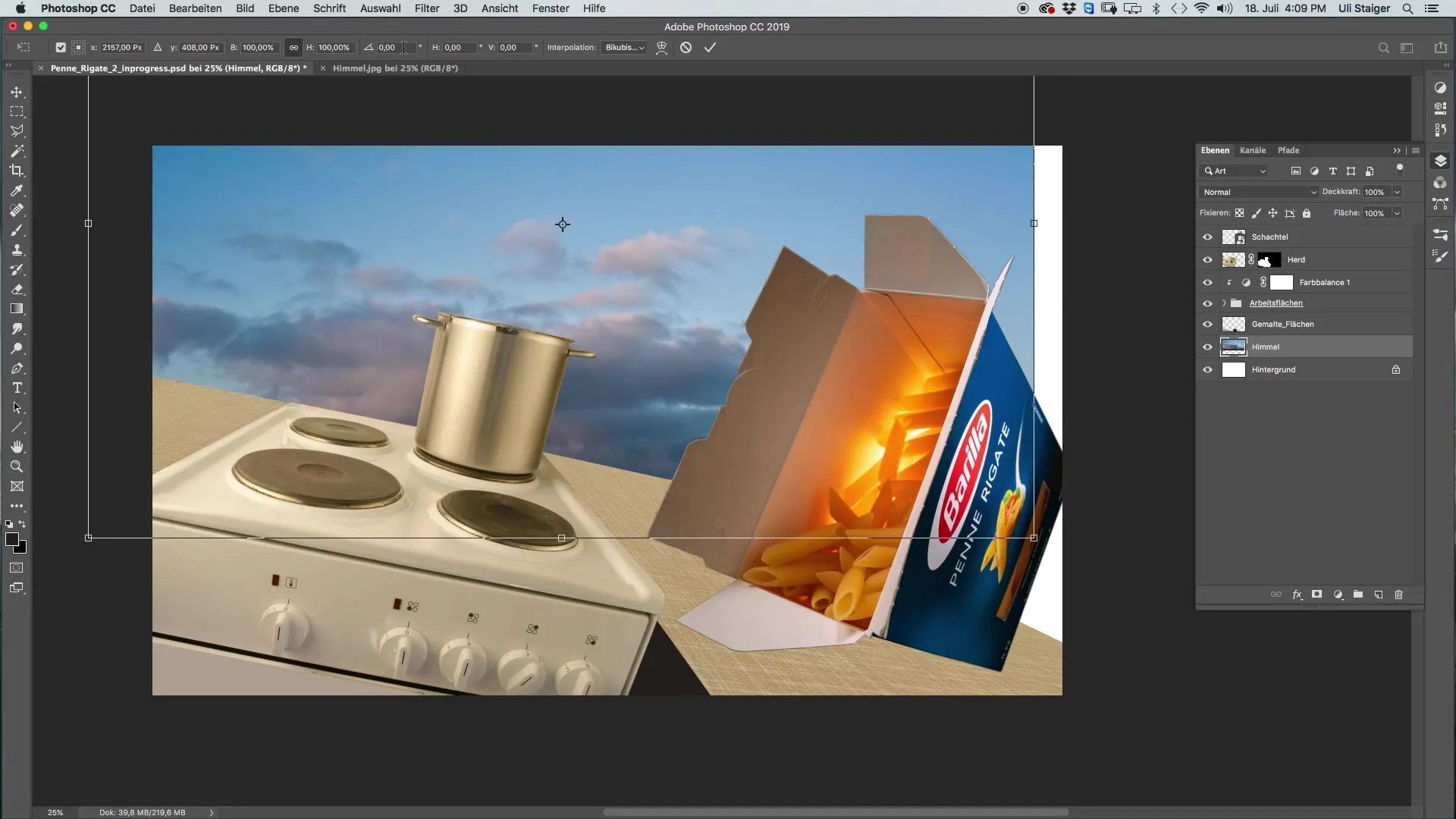Kennismaking met het monteren van luchtfoto's in Photoshop Kennismaking met het Photoshop-montagesysteem