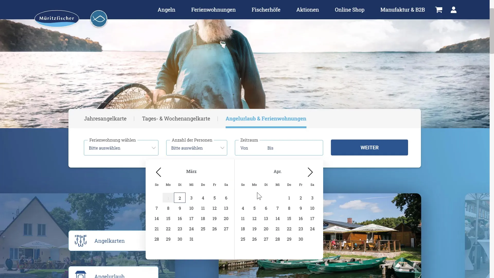 Datepicker yang ramah pengguna untuk pemesanan yang mudah