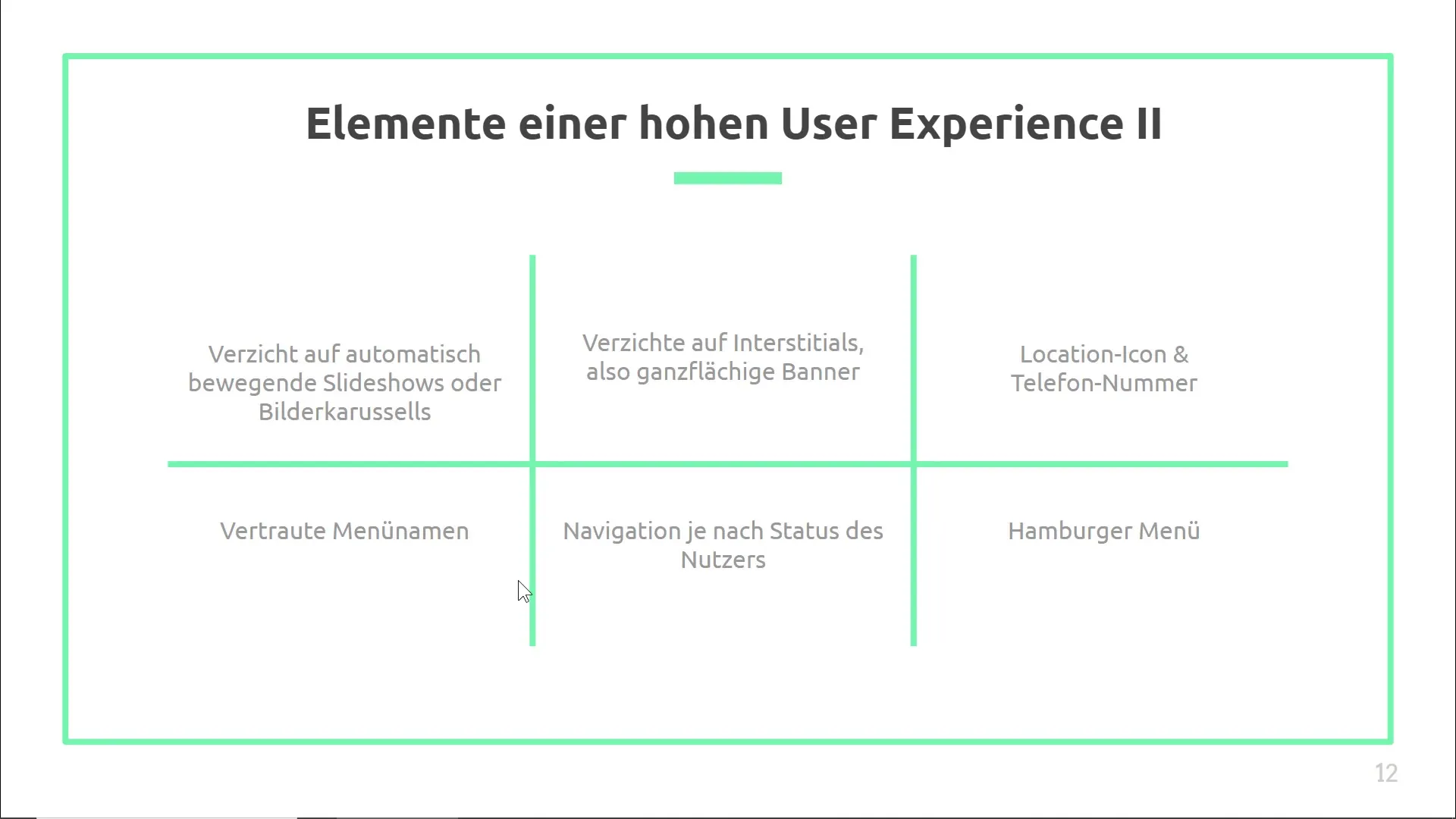 Navegación óptima para sitios web e interfaces móviles