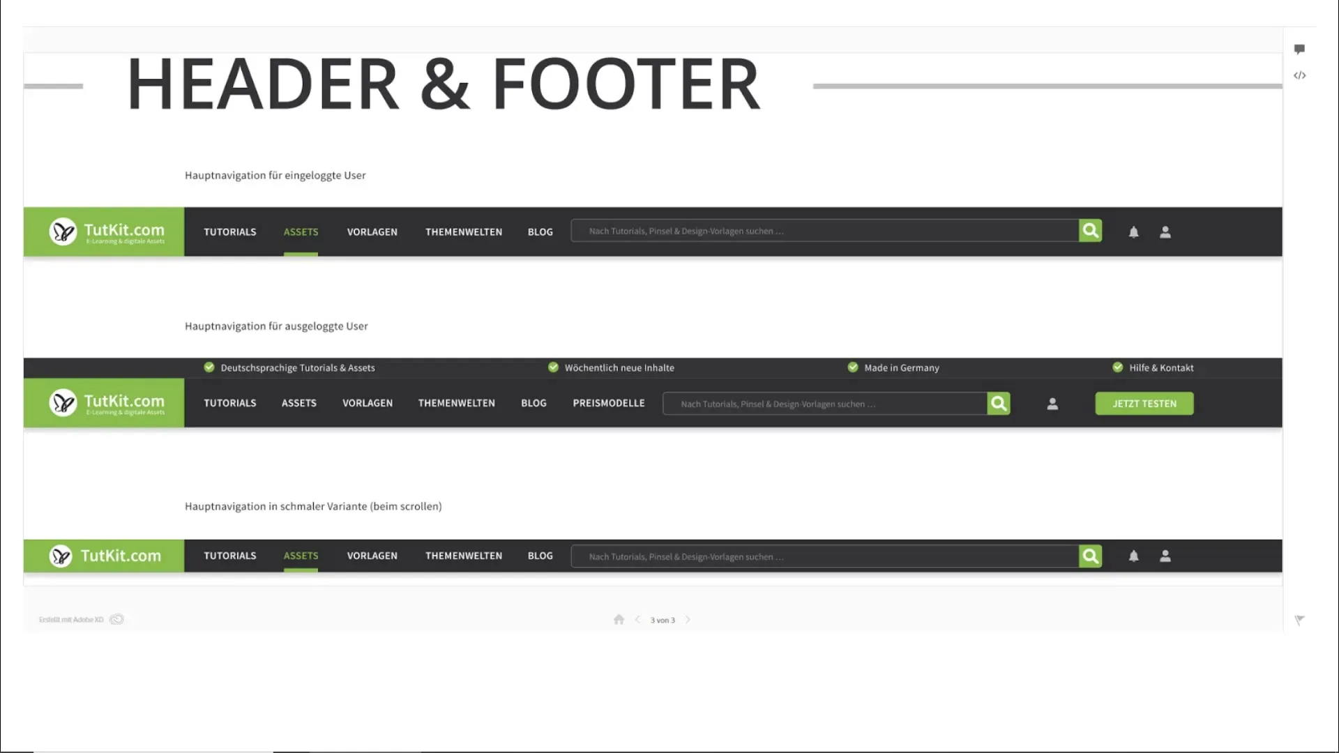 Navegación óptima para sitios web e interfaces móviles