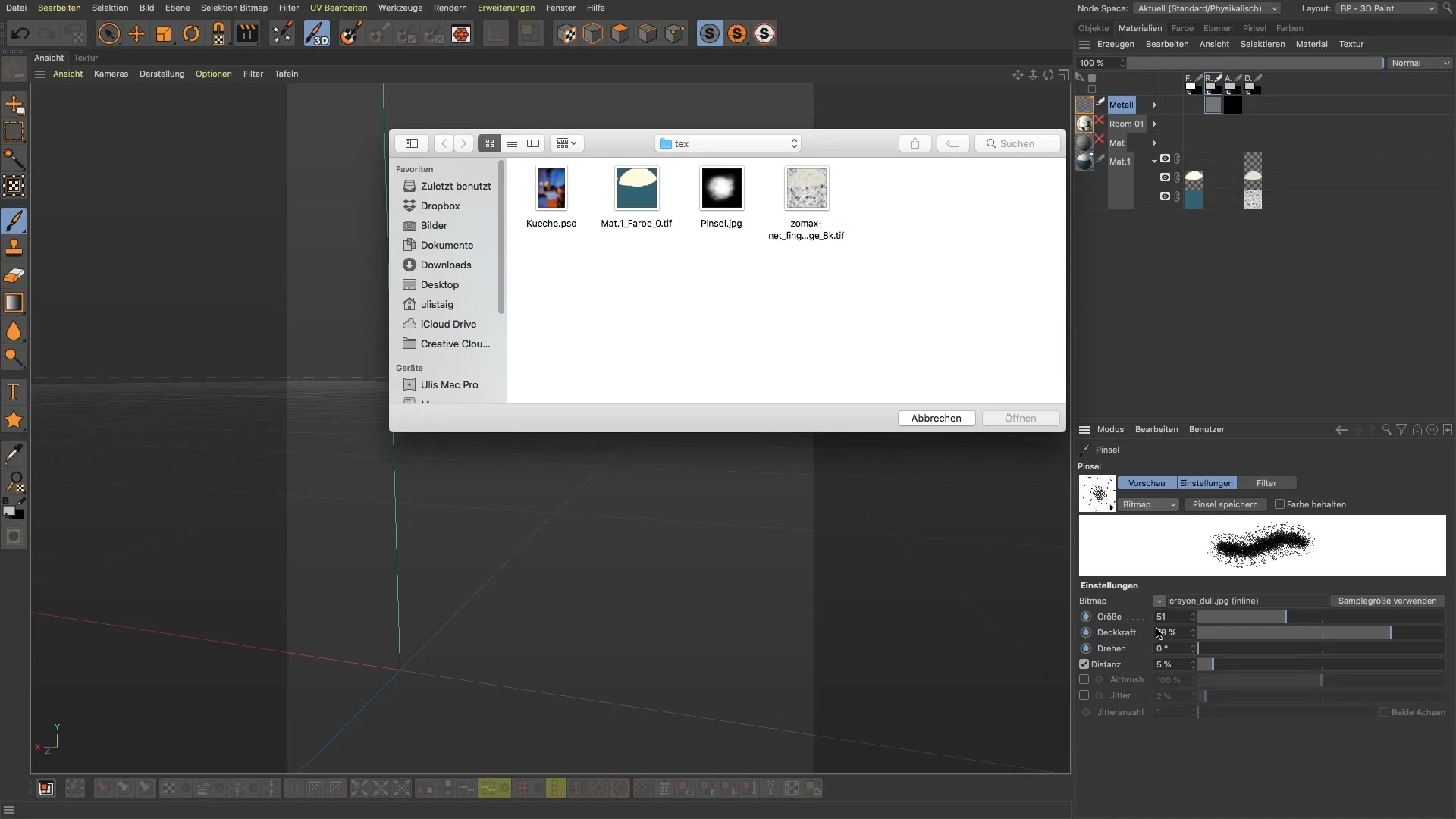 Create custom brushes for BodyPaint 3D