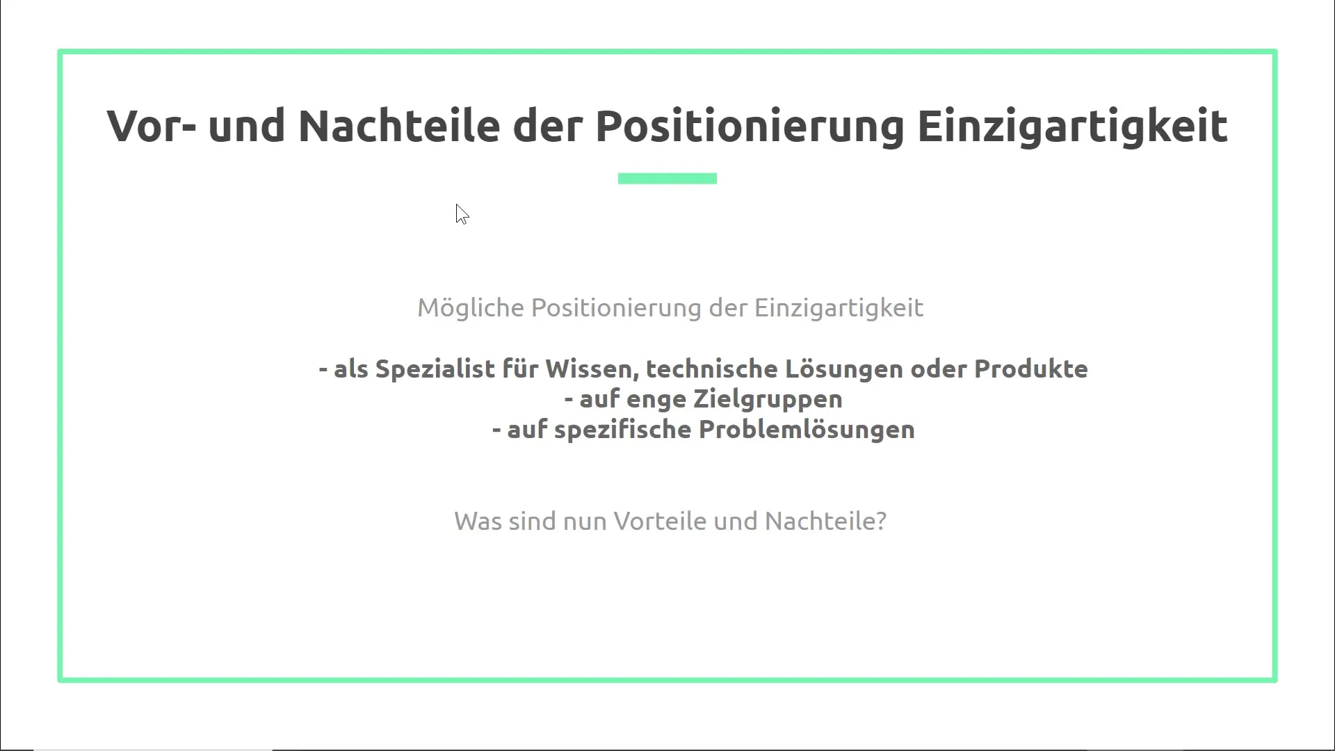 Excellent positioning of companies by specialists
