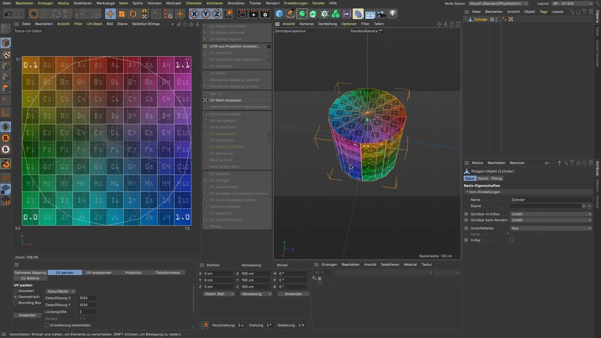 Efektyvus UV žemėlapių kūrimas programoje "BodyPaint 3D