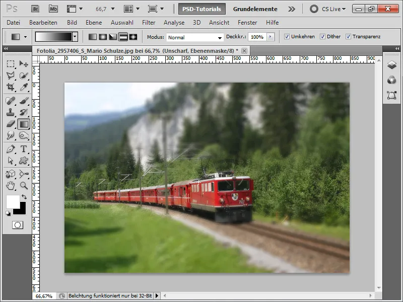 Tilt-Shift hatást alkalmazni a fényképekre Tilt-Shift effekt alkalmazása a fényképeken