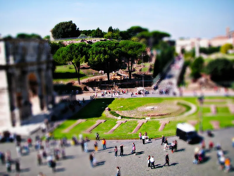 Påfør tilt-shift-effekt på bilder
