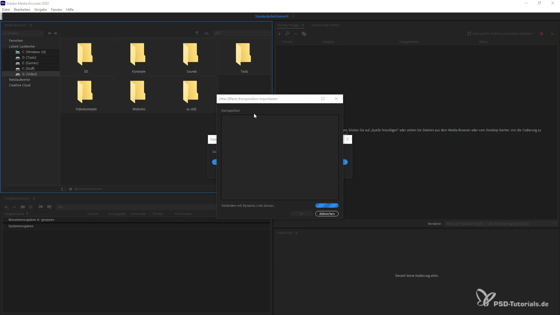 Adobe Media Encoder 2020: Benutzeroberfläche einfach verstehen