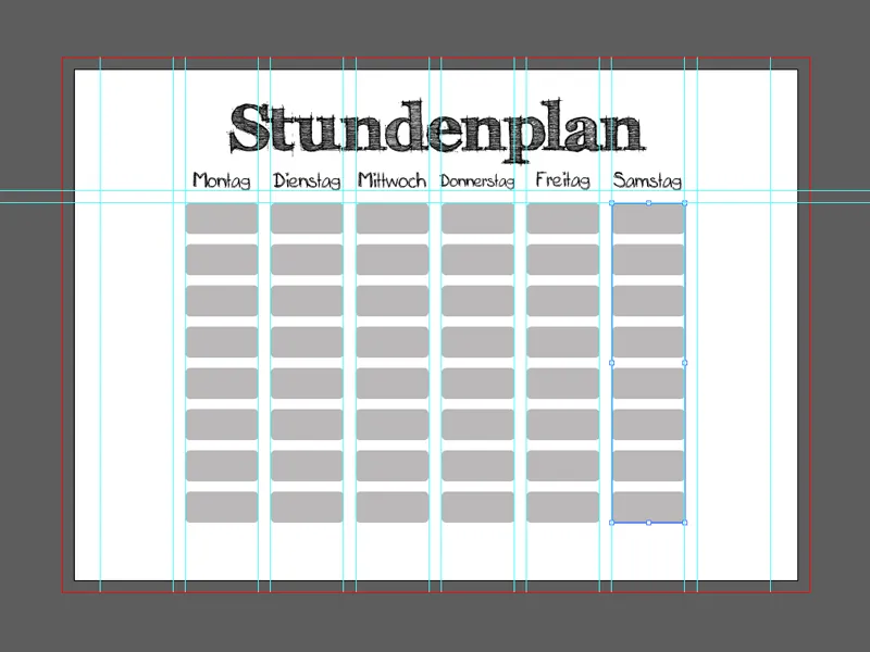 Sudaryti tvarkaraštį „Illustrator“ programa.