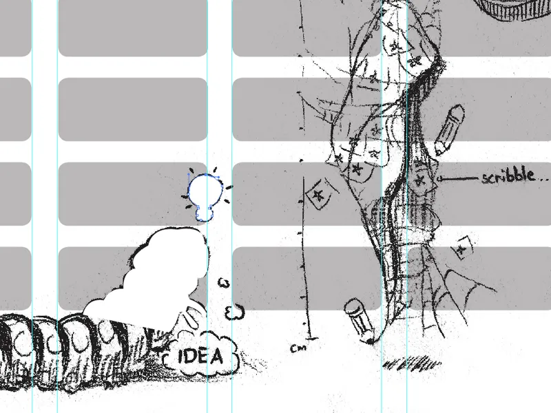 Kurtų tvarkaraštį sukurti „Illustrator“ programoje.