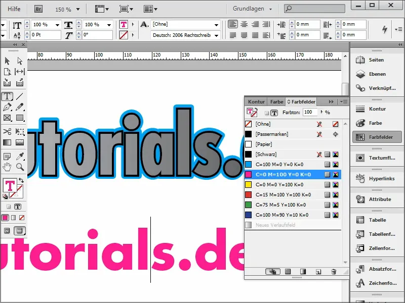 Tipps &amp; Tricks zu Adobe InDesign: Doppelte Kontur auf Texten und trotzdem jederzeit bearbeitbar