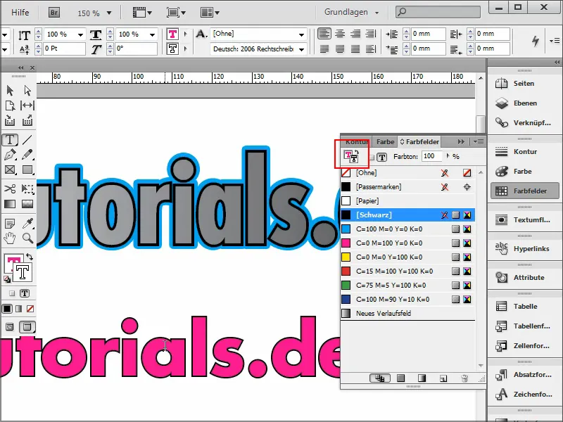 Tips & tricks for Adobe InDesign: Double outline on texts and still be editable at any time