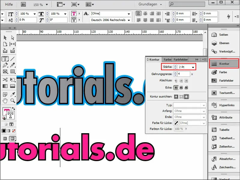 Tips & tricks for Adobe InDesign: Double outline on texts and still be editable at any time