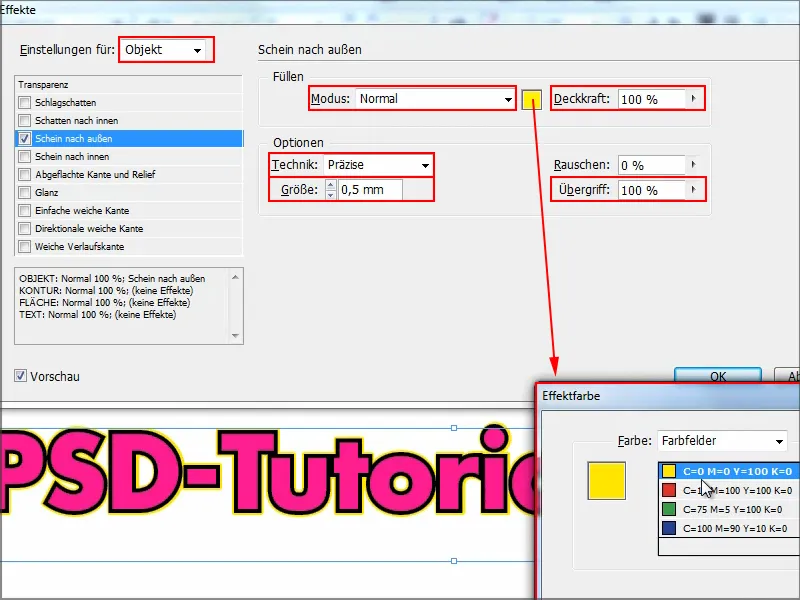 Tips & tricks for Adobe InDesign: Double outline on texts and still be editable at any time