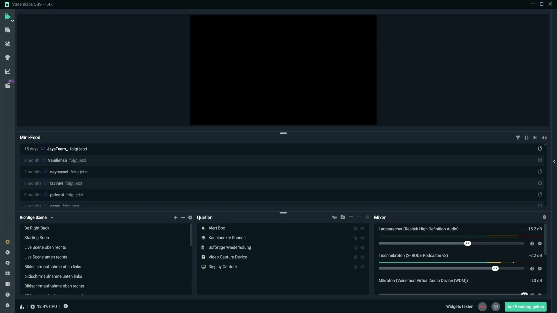 Layout-szerkesztő Streamlabs OBS helyes beállítása A Streamlabs OBS elrendezés-zerkesztőjét helyesen beállítani