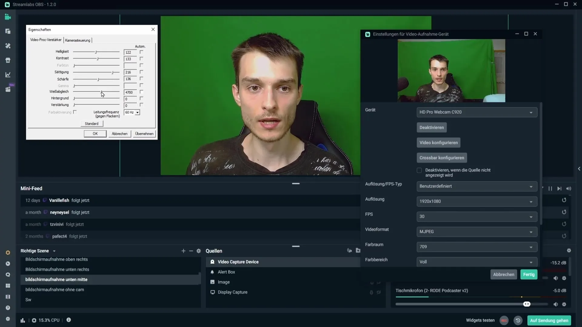 Βέλτιστη ρύθμιση κάμερας Web σε Streamlabs OBS Βέλτιστη ρύθμιση webcam στο Streamlabs OBS